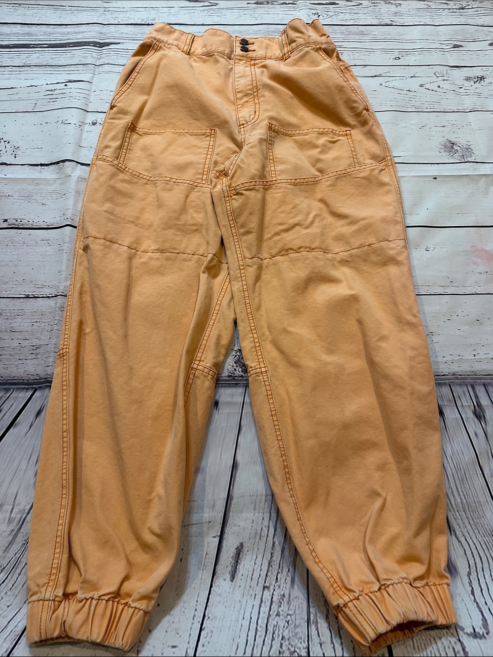 Urban Outfitters BDG Relaxed Cargo Jogger Jeans in Orange